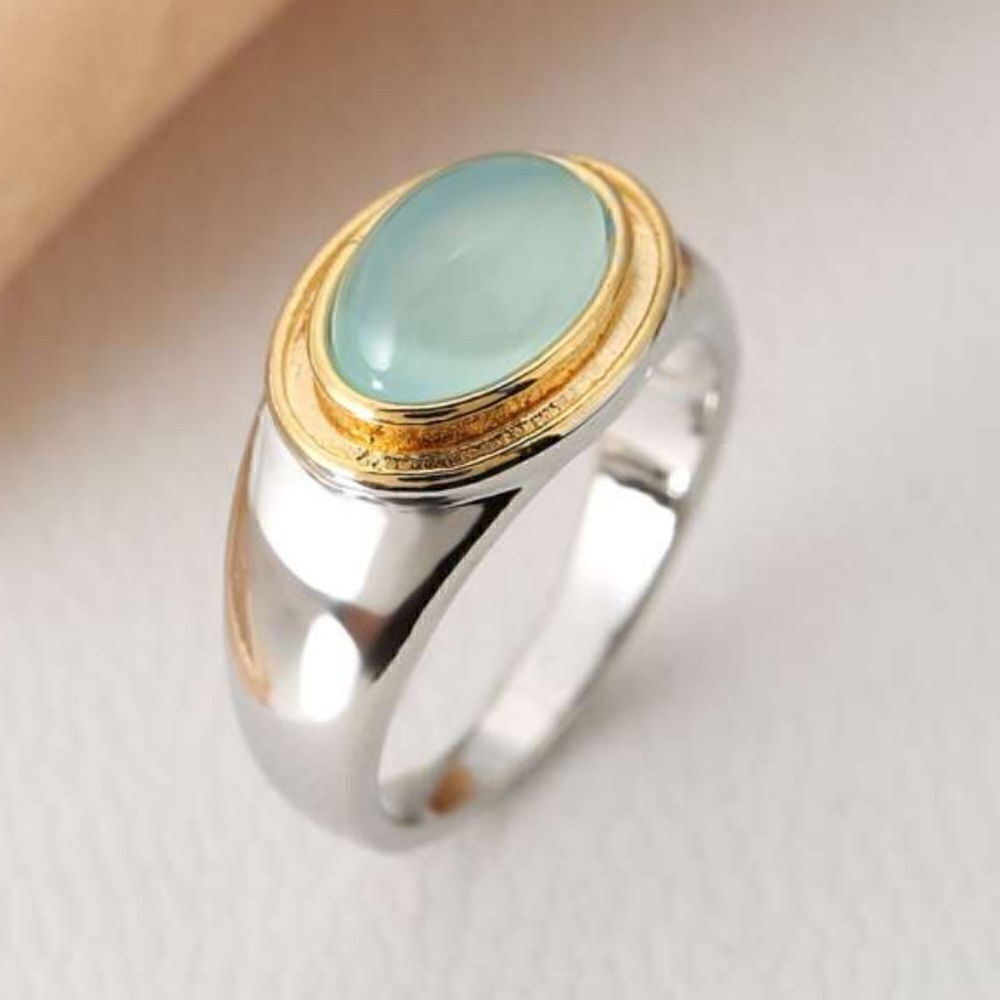 Bohemian green ring A968
